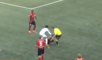 Referee assault on player not acceptable!